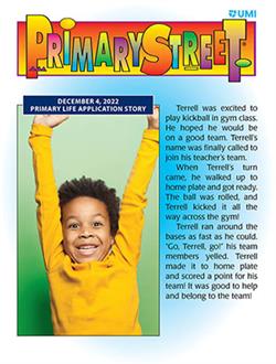 UMI PRIMARY STUDENT FOLDERS WINTER 2022