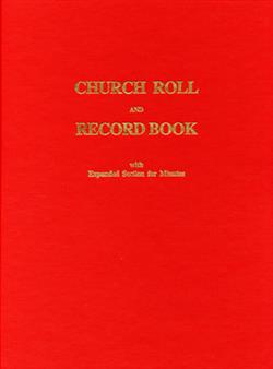 CHURCH ROLL & RECORD BOOK ENLARGED